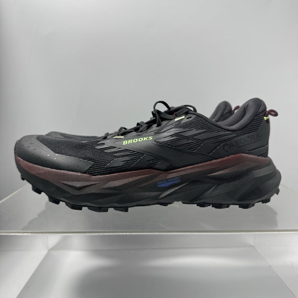 Brooks Cascadia 19 Black Trail Running Shoes 1104571D028 Men's Size 8